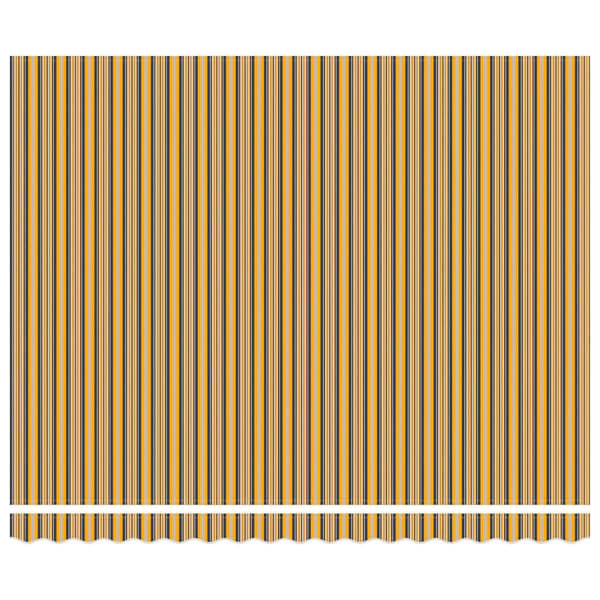 vidaXL Utfällbar markis Flerfärgsdesign 400 ×350 cm tyg