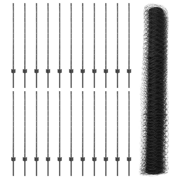 vidaXL Gjerde med innlegg. Grå 1.2 x 50 m Stål