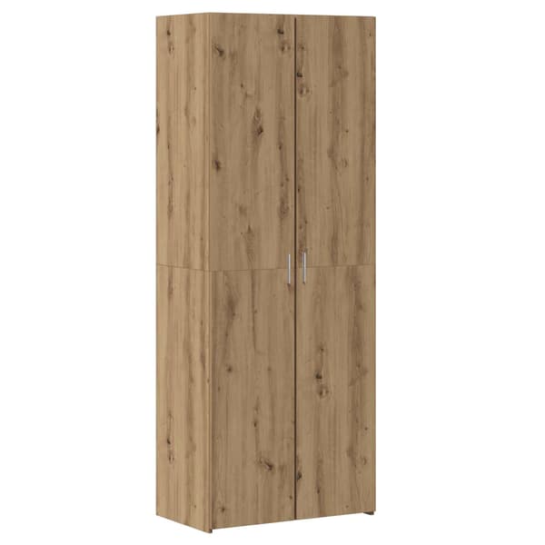 vidaXL Høyskap 2 pcs Artisan Eik 70 x 42,5 x 185 cm