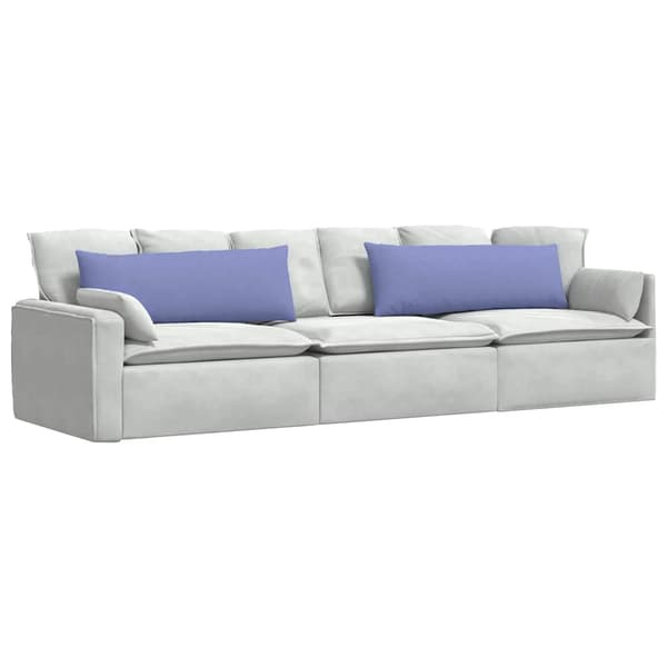 vidaXL Soffkuddar 2 st Blå 120 x 40 cm tyg