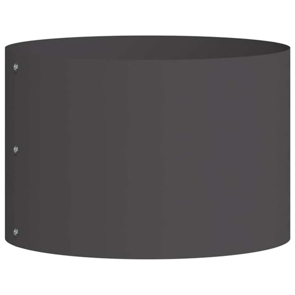 vidaXL Antracit Metallkruka Grå Metall 40 cm Diameter Hållbar