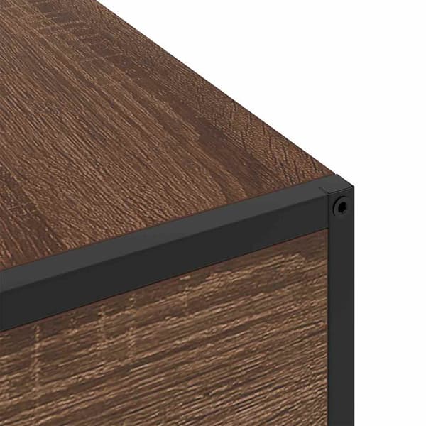 vidaXL Nattbordskap Brun Eik 40 x 27 x 76 cm Konstruert tre