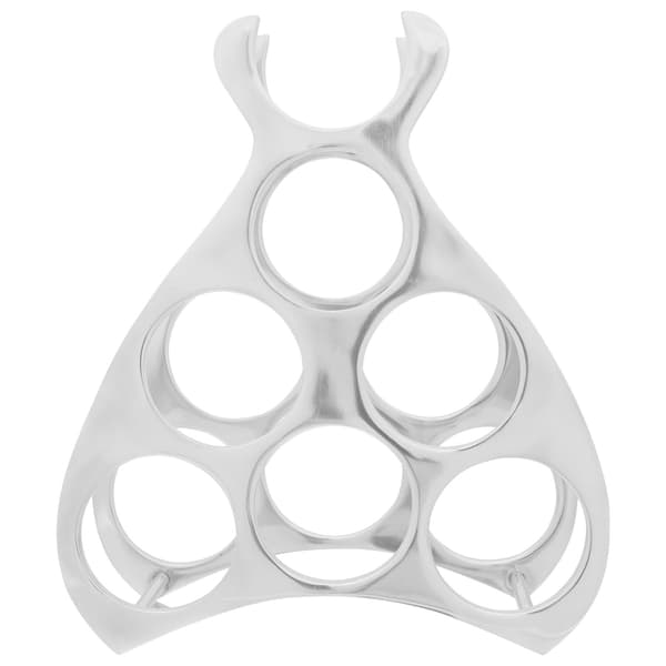 vidaXL Vinställ Silver Aluminium Medium Organisatörer Vinställ