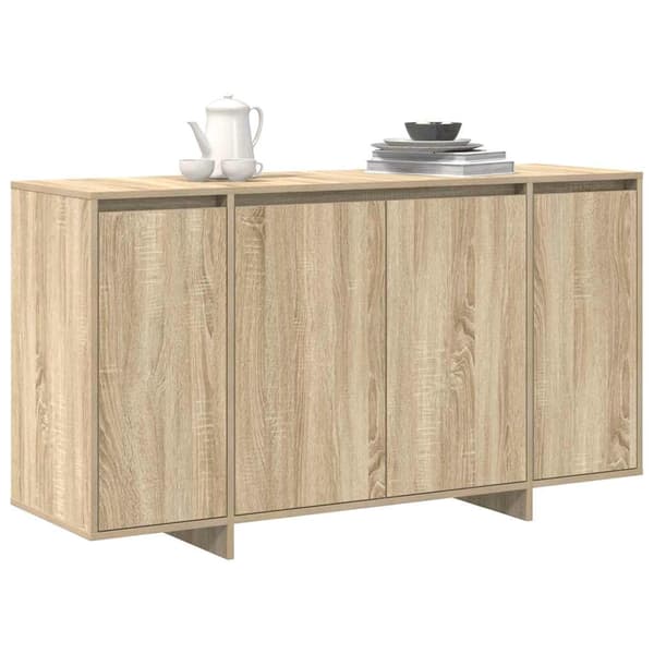 vidaXL Serviesskap Sonoma eik 135 x 41 x 75 cm Konstruert tre