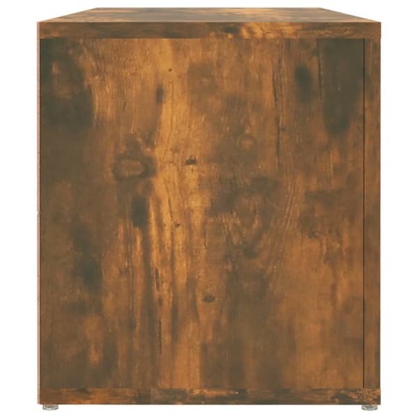 vidaXL TV-benk røkt eik 100x31,5x35 cm konstruert tre