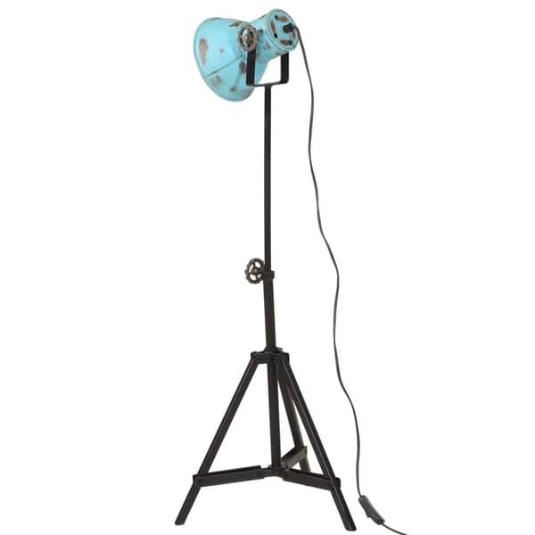 vidaXL Gulvlampe 25 W denimblå 35x35x65/95 cm E27