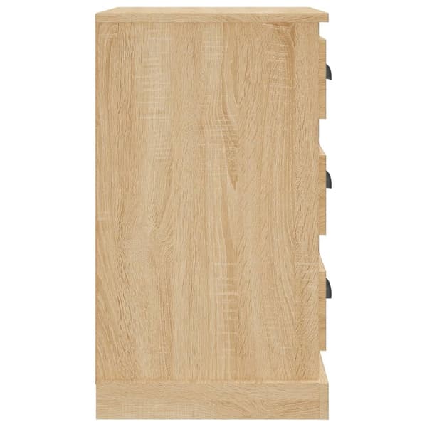 vidaXL Nattbord sonoma eik 39x39x67 cm konstruert tre