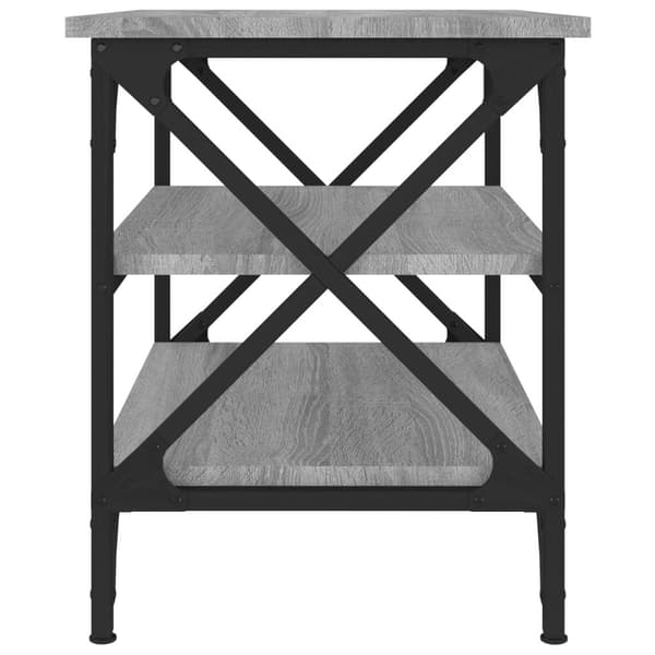 vidaXL Sidebord grå sonoma 55x38x45 cm konstruert tre