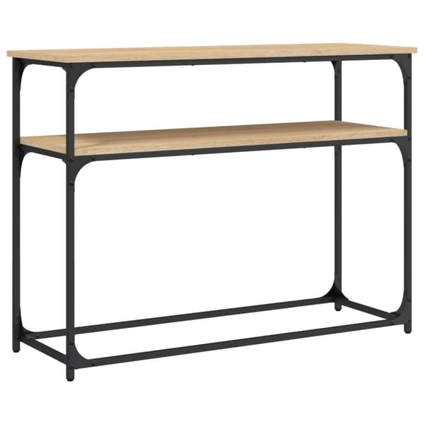 vidaXL Konsollbord sonoma eik 100x35,5x75 cm konstruert tre