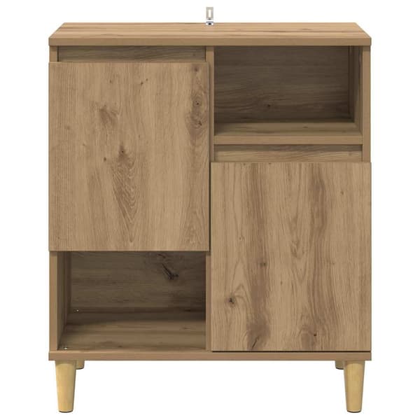 vidaXL Serviesskap artisan eik 35 x 60 x 70 cm Konstruert tre
