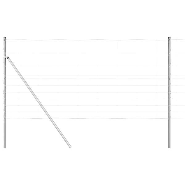 vidaXL Stängselstolpe Galvaniserad 50 x 1,2 m Stål