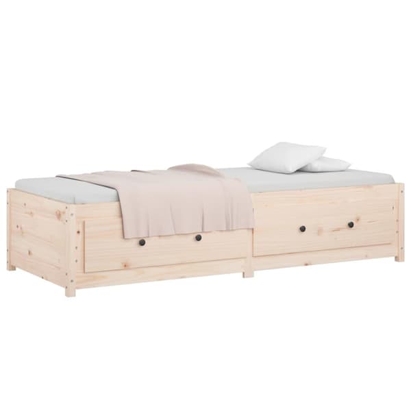 vidaXL Dagseng 75x190 cm Small Single heltre furu