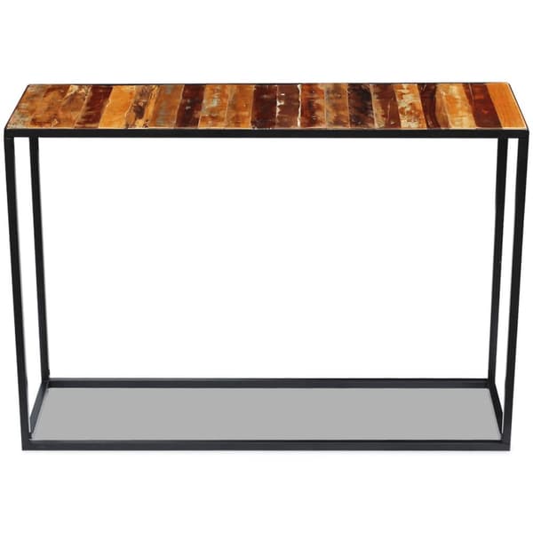 vidaXL Konsollbord gjenvunnet heltre 110x35x76 cm