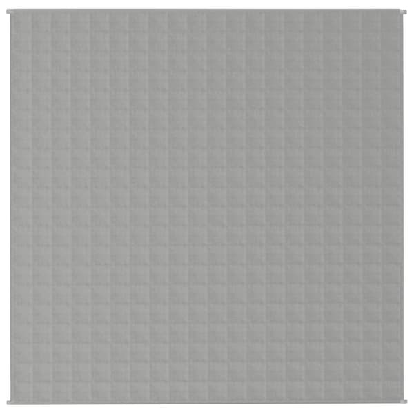 vidaXL Vektdyne grå 200x200 cm 9 kg stoff