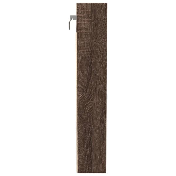 vidaXL Hyller brun eik 100x8,5x50 cm konstruert tre