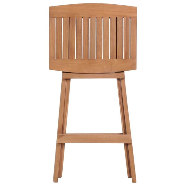 vidaXL Hopfällbara barstolar 4 st massiv teak