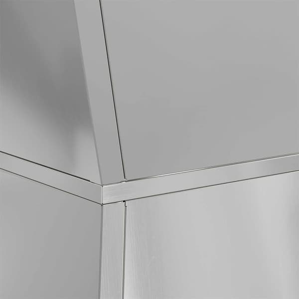 vidaXL Søyleplanter sølv 40 x 40 x 100 cm