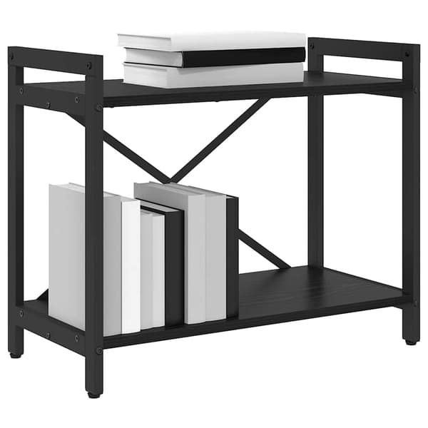 vidaXL Bokhylle Svart Eik 60 x 30 x 50 cm Konstruert tre