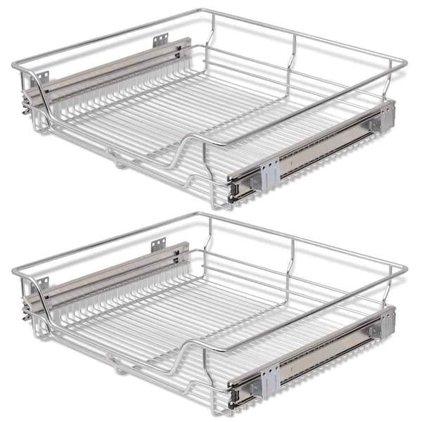 vidaXL Uttrekkbare kurvskuffer 2 stk 600 mm