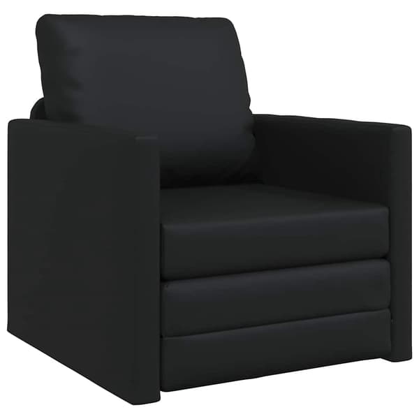vidaXL Soffsäng 60cm Svart Konstläder