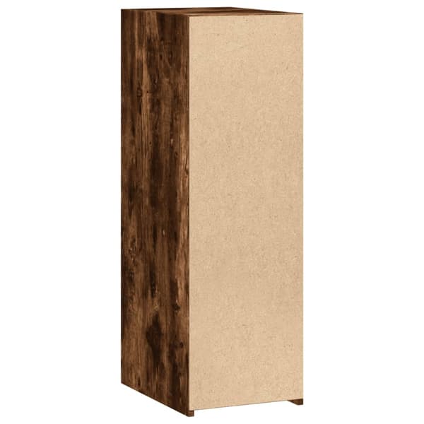 vidaXL Skjenk røkt eik 30x41x93 cm konstruert tre