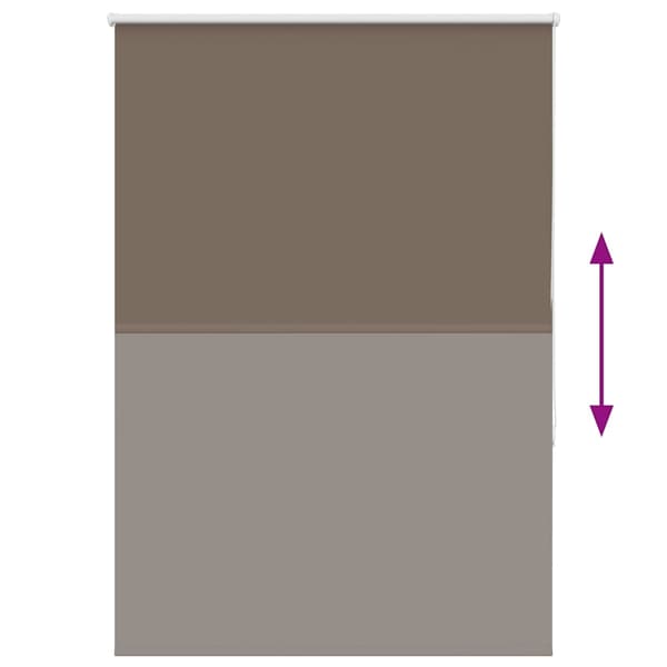 vidaXL Mörkläggningsgardin kaffe 100x175 cm tyg bredd 95,7cm polyester
