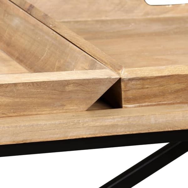 vidaXL Konsollbord mango heltre 130x40x80 cm