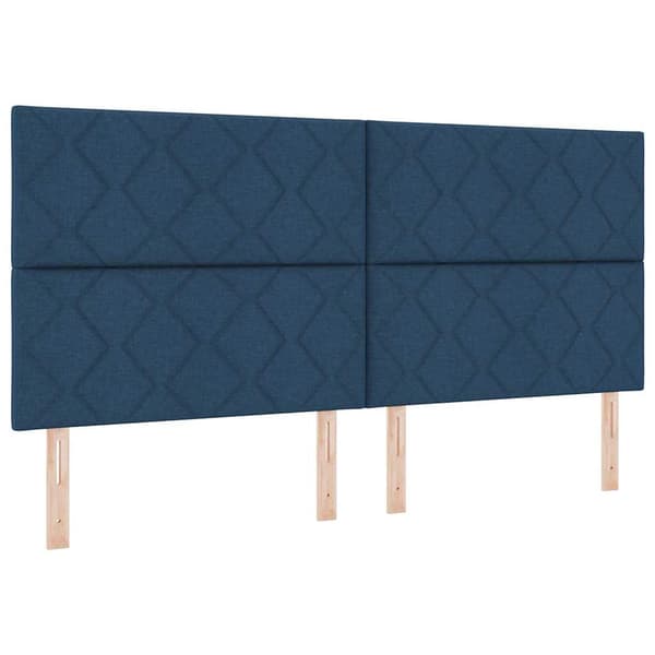 vidaXL Huvudgavel Blå 200 cm tyg