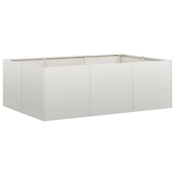 vidaXL Plantekasse 120x80x40 cm rustfritt stål