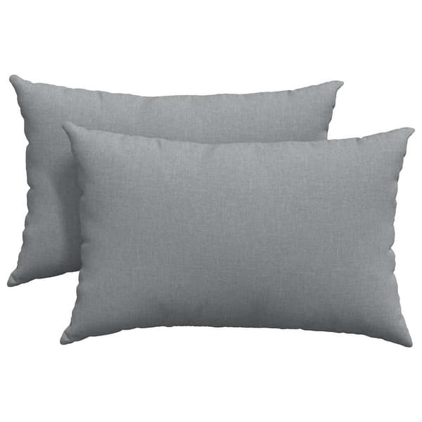 vidaXL Soffkuddar 2 st Ljusgrå 60 x 40 cm tyg
