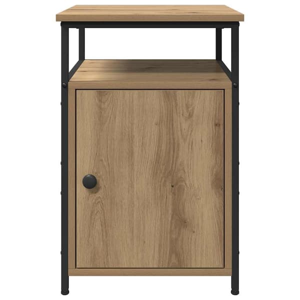vidaXL Nattduksbord artisan ek Konstruerat trä