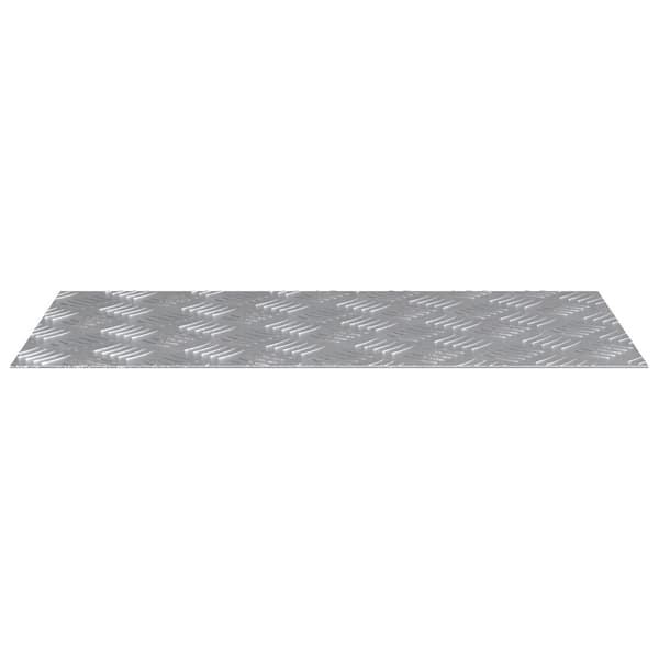 vidaXL Silver Aluminium 60 x 30 x 0.2 cm Trapstegsmattor Rektangulär