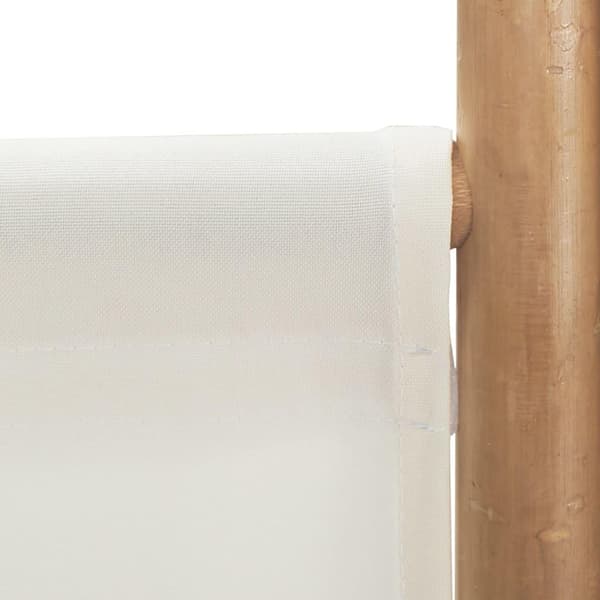 vidaXL Rumsavdelare 6 paneler hopfällbar 240 cm bambu och kanvas