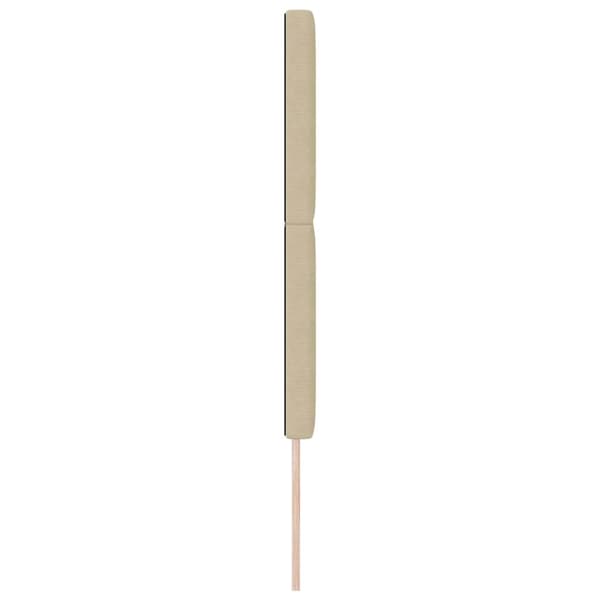 vidaXL LED Sänggavel Ljus Grågrön 80 cm Sammet