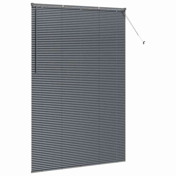 vidaXL Persienner Mörkgrå 220x150cm Aluminium