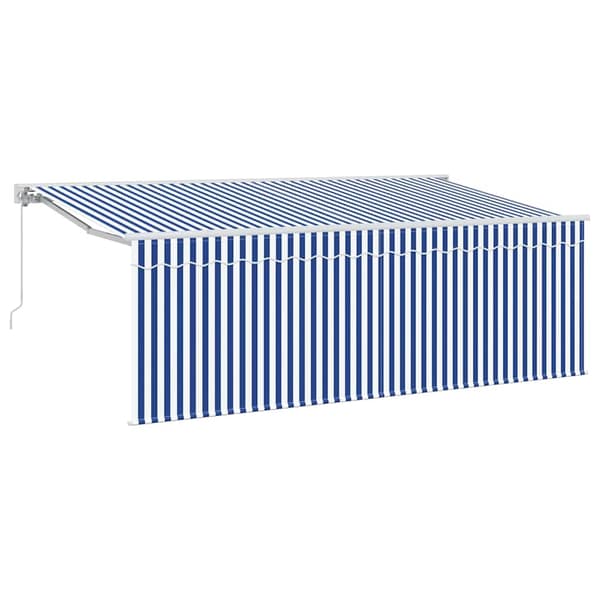 vidaXL Innvendbar Markise Blå 350 x 200 cm stoff