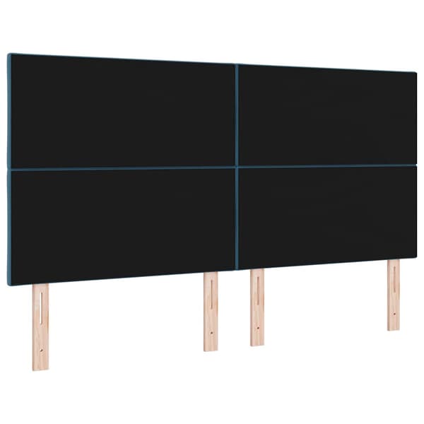 vidaXL LED huvuddyna Mörkblå 180 cm Sammet