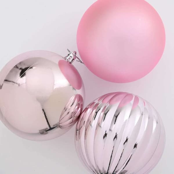 vidaXL Julekule Sett XXL 3 pcs Rosa Plast