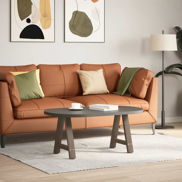 vidaXL Soffbordsben A-formade 2 st 50x(42-43) cm stål