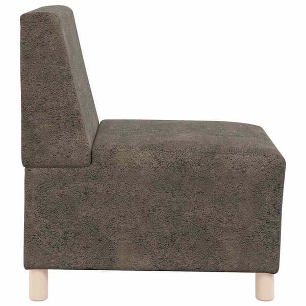 vidaXL Modulsofa utan armstöd 3 pcs Mörkgrå 55 x 74 x 82 cm