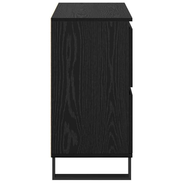 vidaXL Serviesskap Svart Eik 60 x 35 x 70 cm