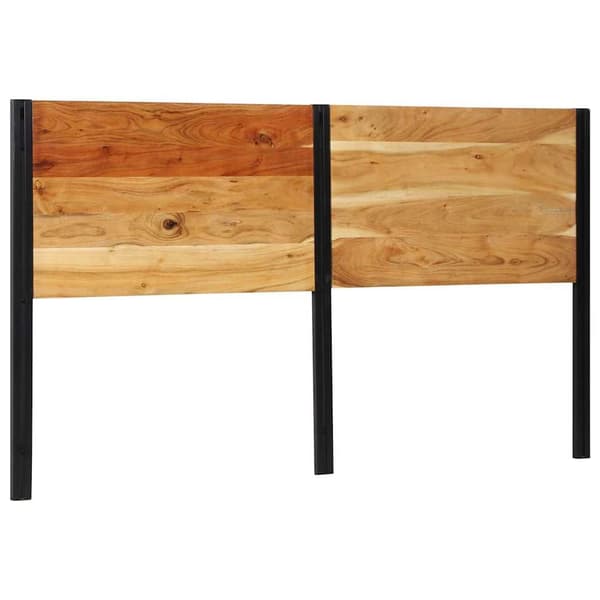 vidaXL sengegavl 180 cm heltre akasie og jern