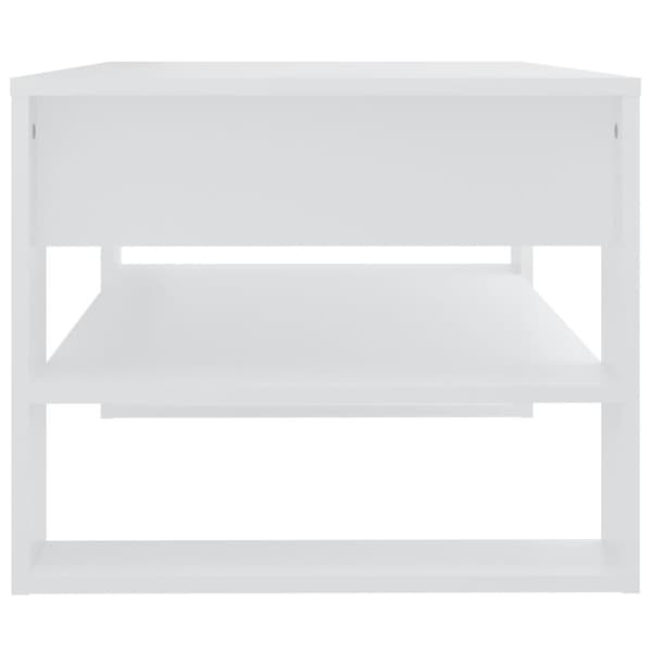 vidaXL Soffbord vit 102x55x45 cm konstruerat trä