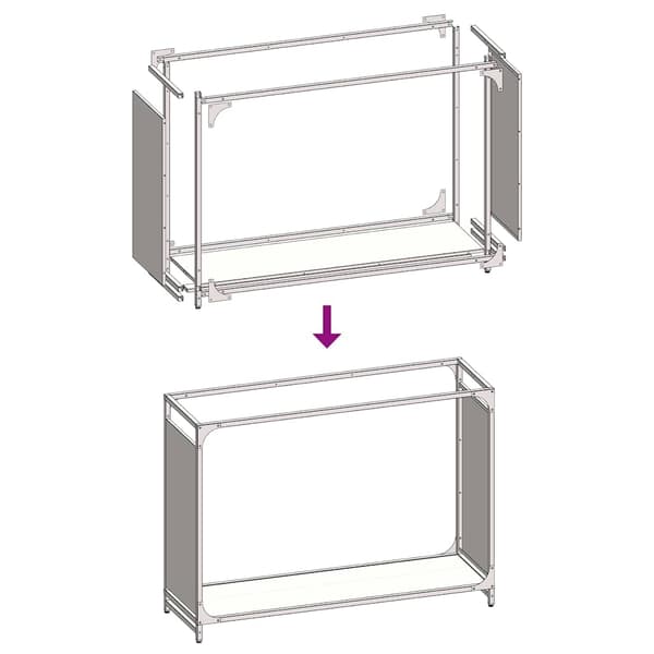 vidaXL Vedstativ antrasitt 90x28x65 cm kaldvalset stål