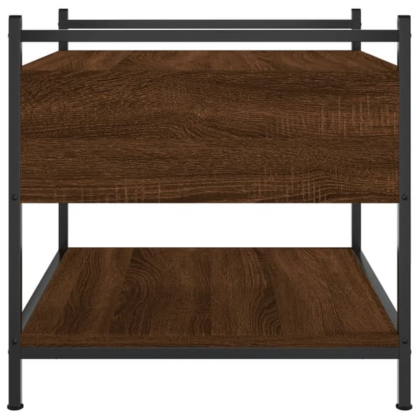 vidaXL Salongbord brun eik 50x50x50 cm konstruert tre