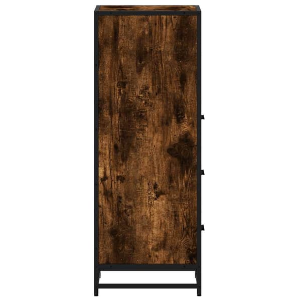 vidaXL Baderomsskap røkt eik 35x37,5x100 cm konstruert tre