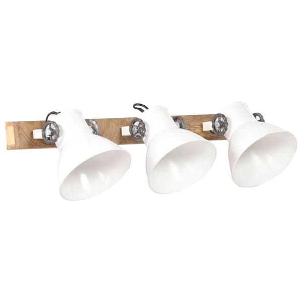 vidaXL Industriell vegglampe hvit 65x25 cm E27