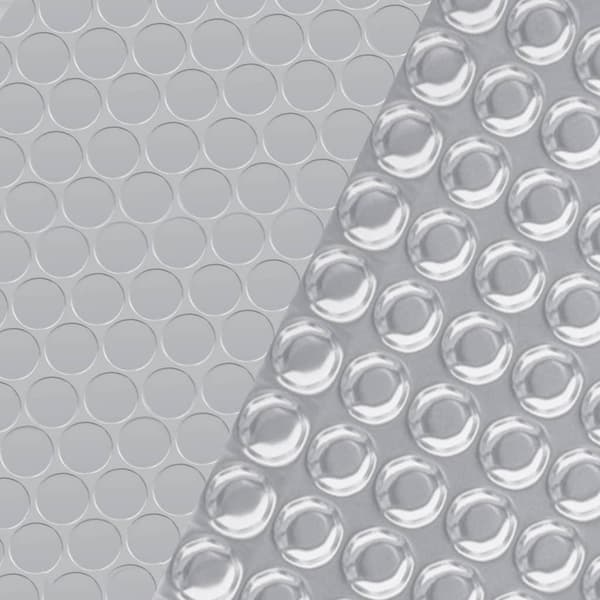 vidaXL Poolskydd silver 450x220 cm PE