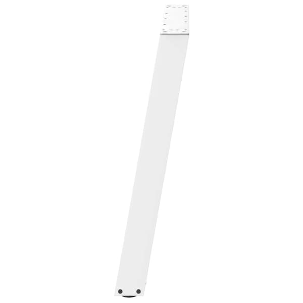 vidaXL Spisebordben U-formet 2 stk hvit 80x(72-73) cm stål