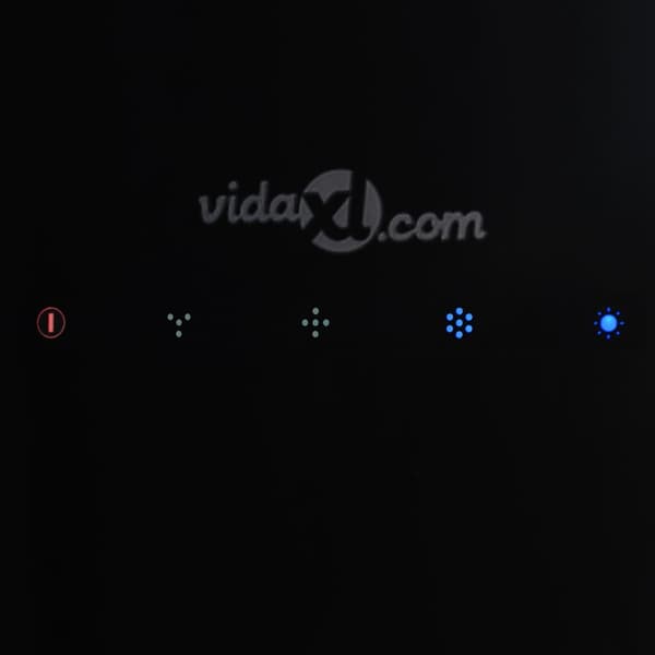 vidaXL Hängande köksfläkt touchsensor LCD härdat glas
